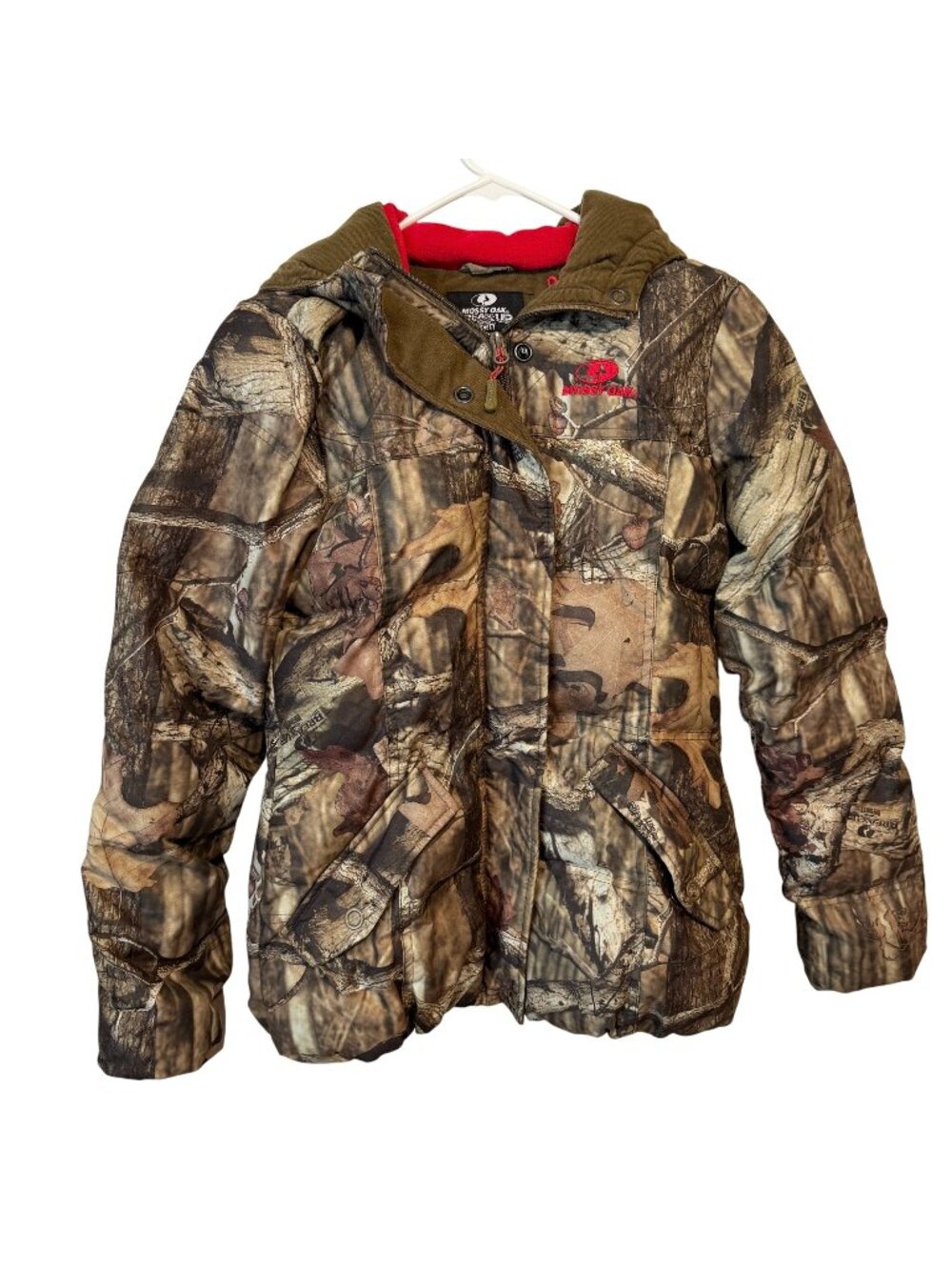 Mossy Oak Break-Up Infinity Mens Camouflage Heavy Jacket Size S Hood